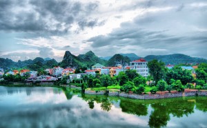 Beautiful morning in Vietnam 2012 in the city near a lake Vietnam Travel Guide