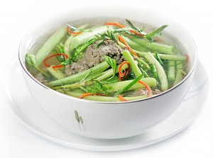 Canh Chua Rau Nhut - very rare name vegetable Rau Nhut - but it has distinct tast of sour soup