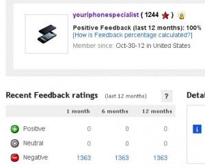 the real ebay feedback as buyer for user youriphonespecialist