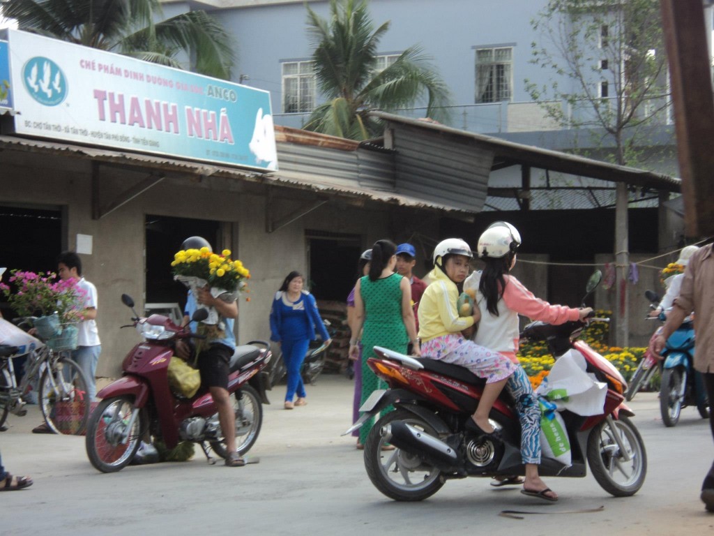 TET in Cu Lao Tan Thoi - Vietnam - Cho Tan Thoi 2013 Vietnam New Year
