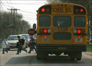 Oakcrest Coatesville PA Dogue Farm white Grand Am ignore school bus red light flashing with stop sign reckless driver