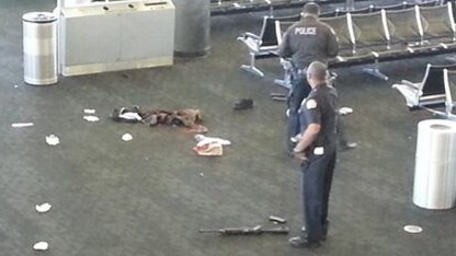 Los Angeles airport shooting captured on security camera and social media posting from mobile phones