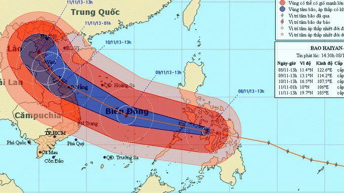 Central and North Vietnam prepare yourself for a powerful hurricane heading your way!