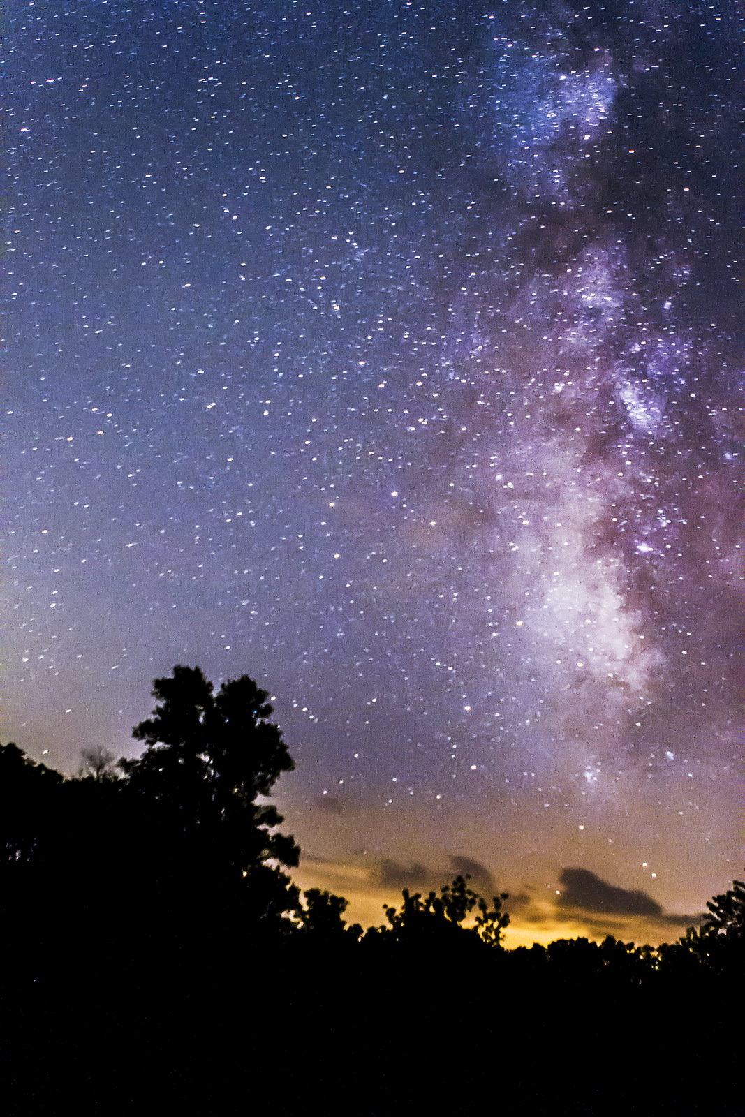 Take pictures of the milky way galaxy without telescope you can still see from this park