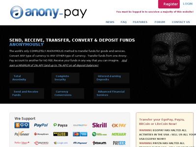 anony-pay.com scam online currencies exchange