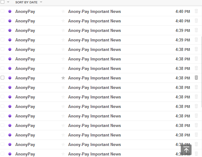 anony-pay.com spam ipuservices.com members registered email massive email to get people into the new scam