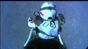 Skydive from space down to earth instead of having a space shuttle bring you back down astronauts