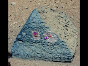 Mars Rover found more rocks but this time being inspected by latest on board instrument confirmed same rocks found on earth and this rock evidence of organic fossils?