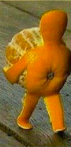 a walking orange for your week end entertainment